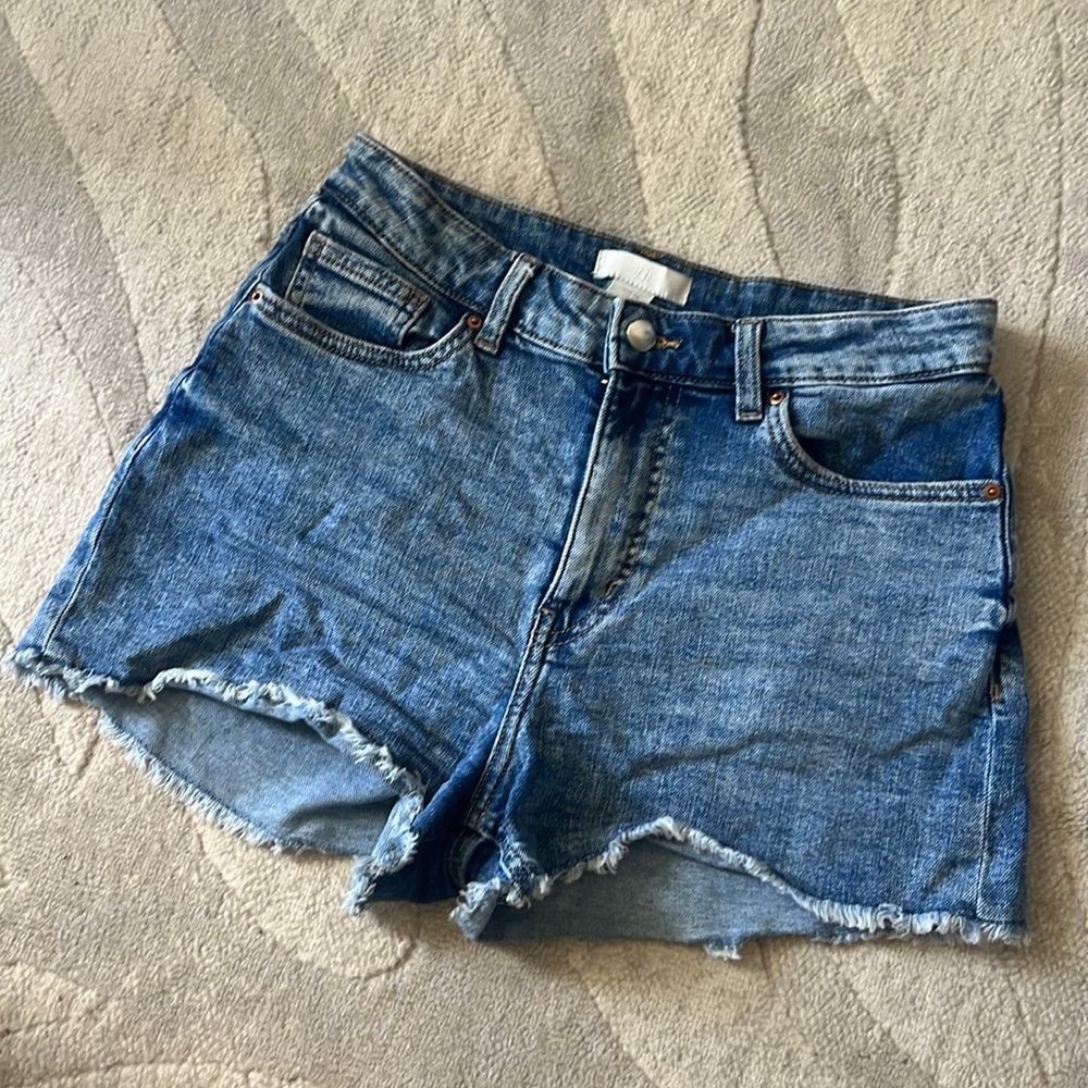 H&M blue denim wash jean shirts